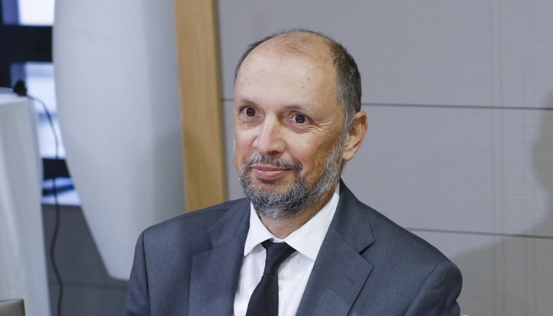 Le ministre marocain des investissements, Mohcine Jazouli, à Bilbao, en Espagne, le 30 janvier 2024.