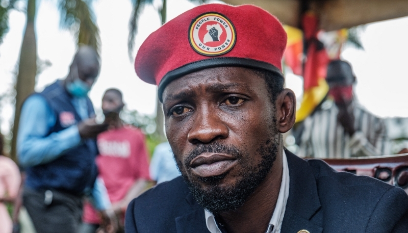Robert Kyagulanyi, alias Bobi Wine, en Ouganda, le 26 janvier 2021.
