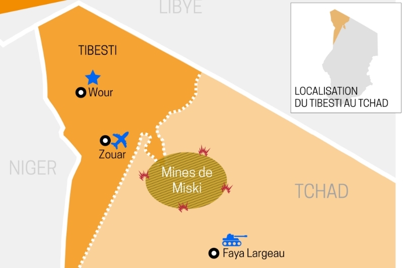 Le Tibesti, au nord du Tchad, est au coeur du conflit entre rebelles et militaires.