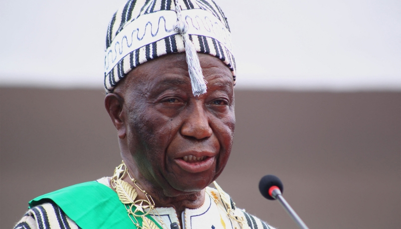 Joseph Boakai lors de son investiture, le 24 janvier 2024.