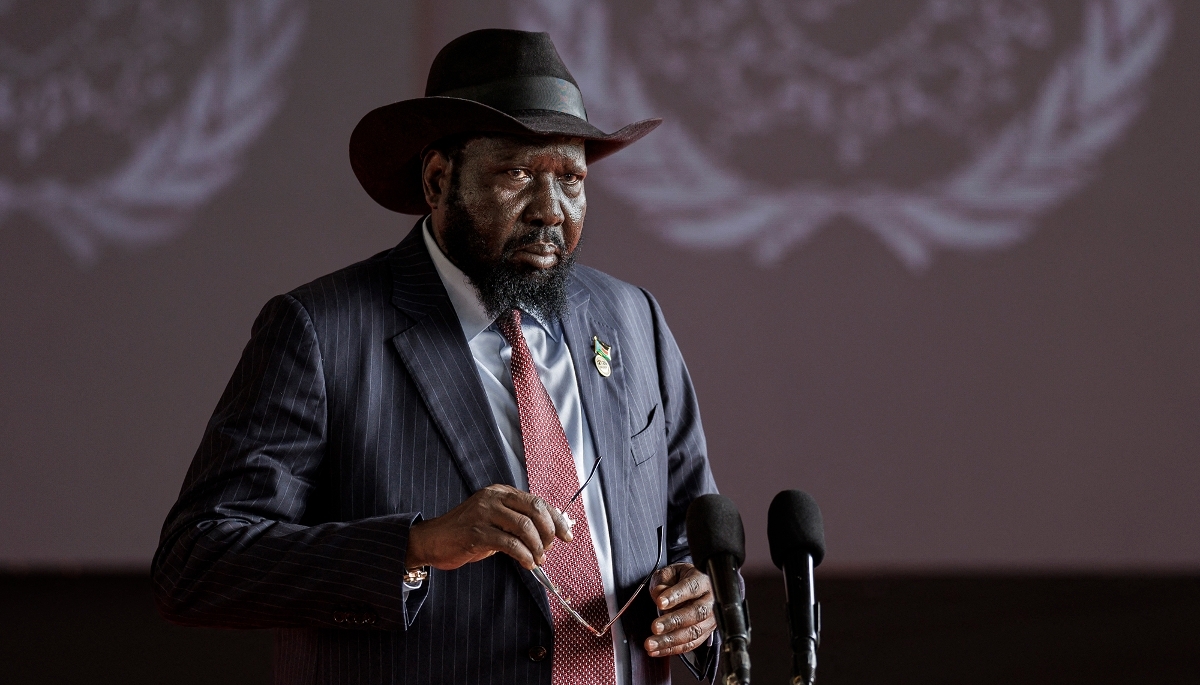 Le président sud-soudanais Salva Kiir à Nairobi, le 9 mai 2024.