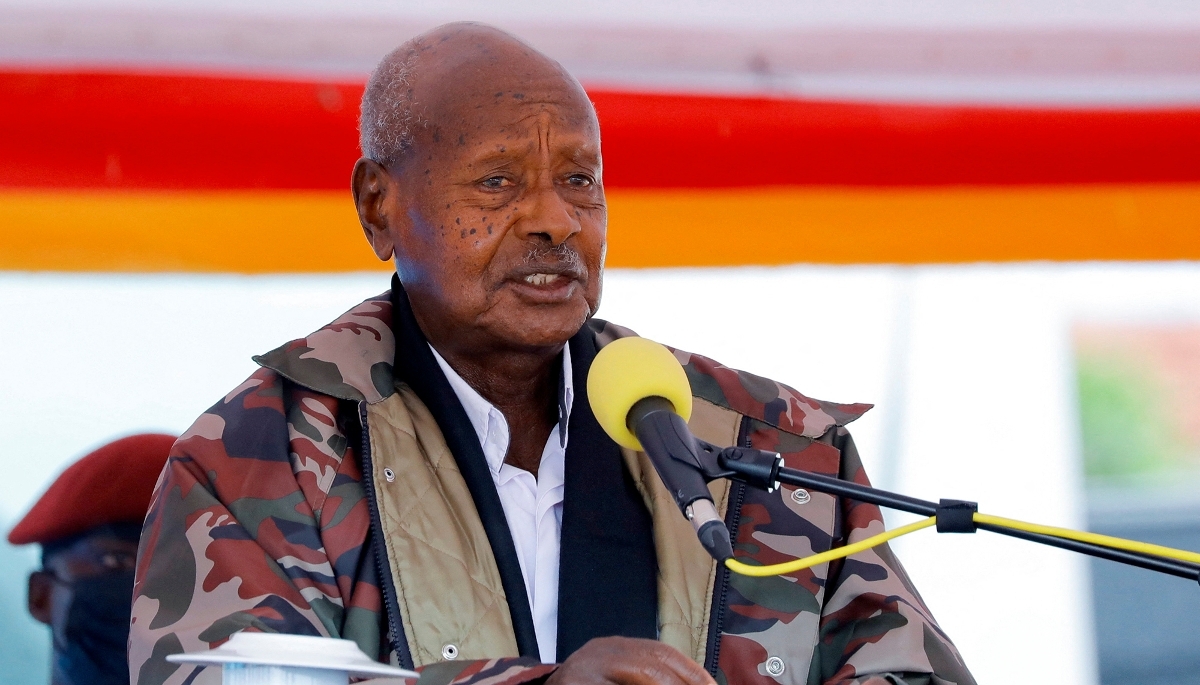 Le président ougandais Yoweri Museveni, à Fort Portal, en Ouganda, le 29 septembre 2026.