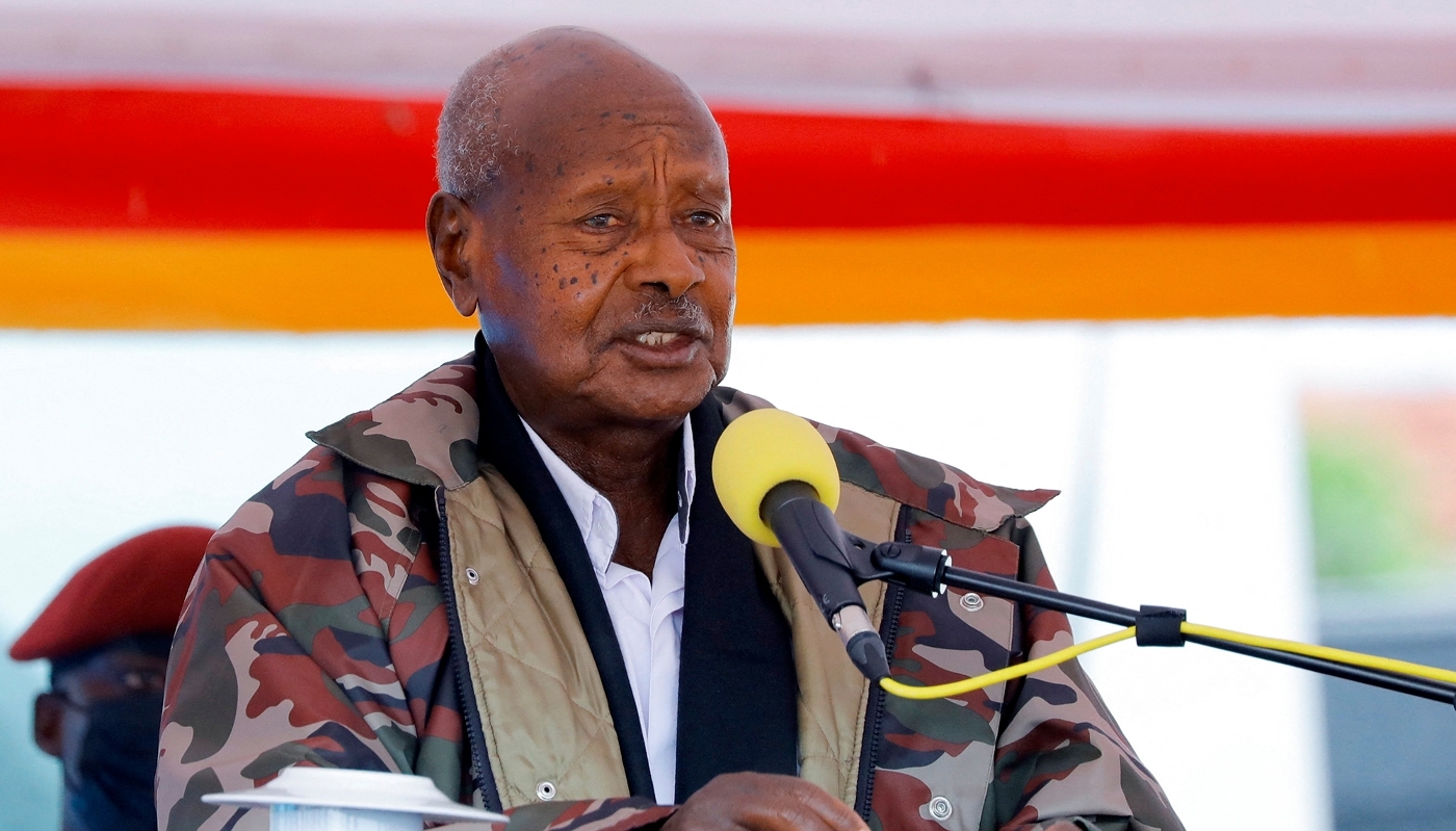 Le président ougandais Yoweri Museveni, à Fort Portal, en Ouganda, le 29 septembre 2026.