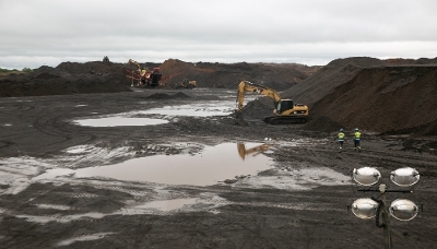 La mine de manganèse de la Compagnie minière de l’Ogooué, à Moanda (Haut-Ogooué), au Gabon, en 2020.