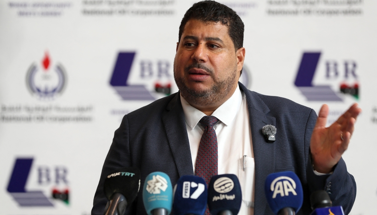 Masoud Suleiman, président de la National Oil Corp (NOC), à Tripoli, le 11 février 2026.
