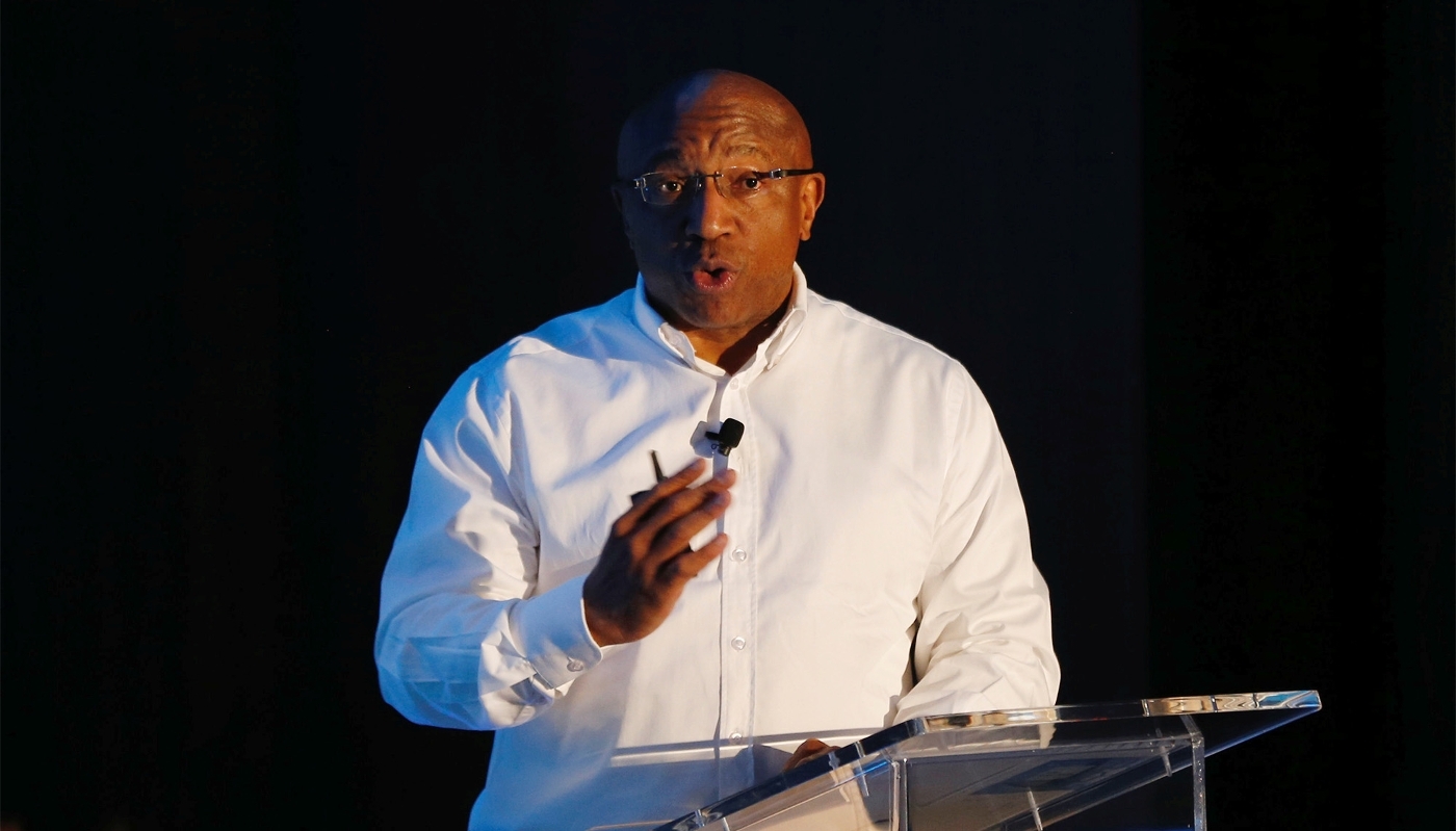 Le tycoon des télécoms Sipho Maseko, en Afrique du Sud, en mai 2018.