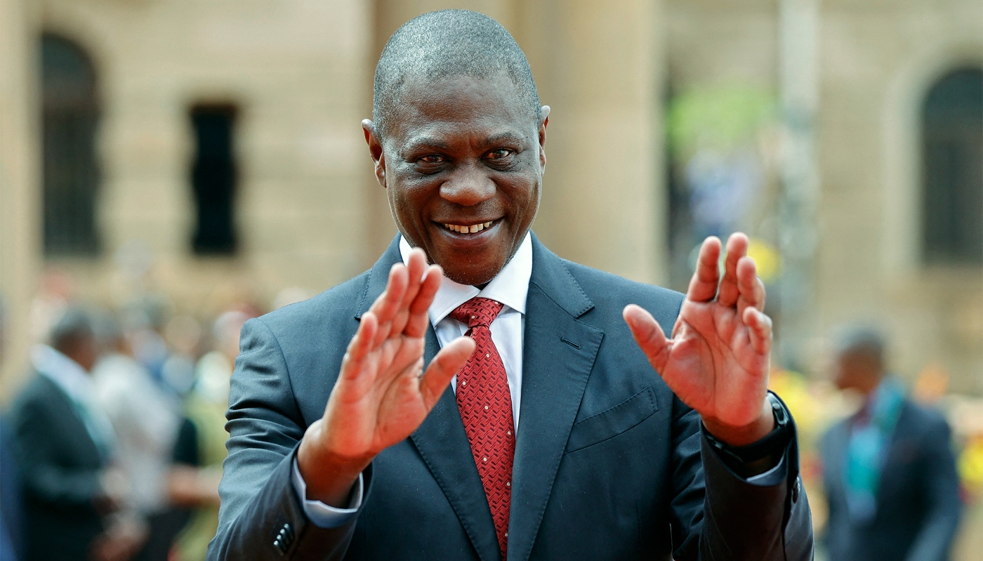 Le vice-président sud-africain, Paul Mashatile, à Pretoria, le 16 mars 2023.