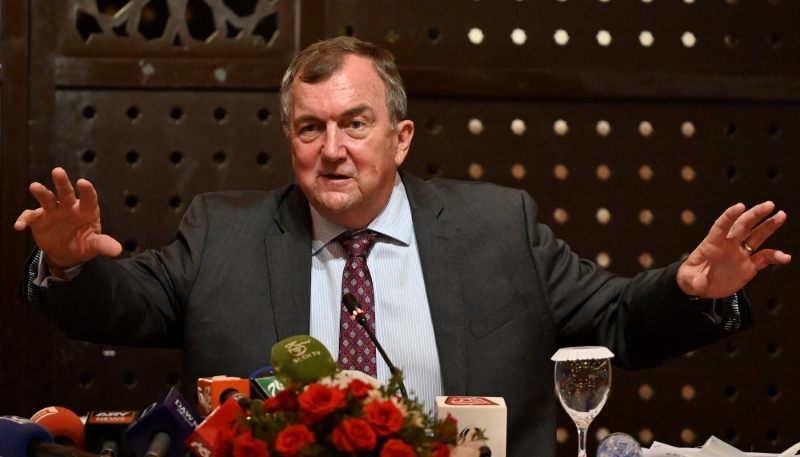 Mark Bristow, DG de la société canadienne Barrick Gold, à Islamabad, au Pakistan, le 18 juillet 2022.