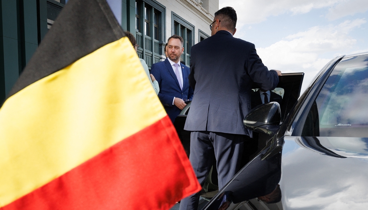 Le vice-premier ministre belge et ministre des affaires étrangères, Maxime Prévot, à Ankara, en Turquie, en mai 2026.