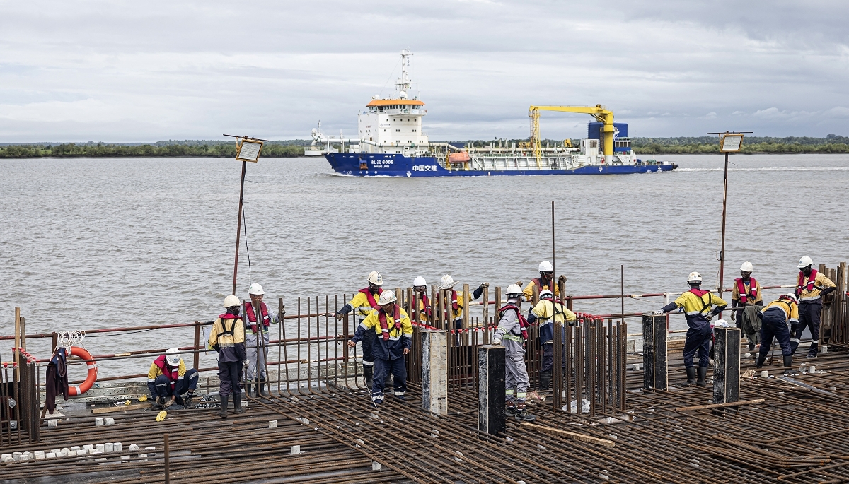 Le port de Morebaya, en Guinée, le 4 septembre 2025.