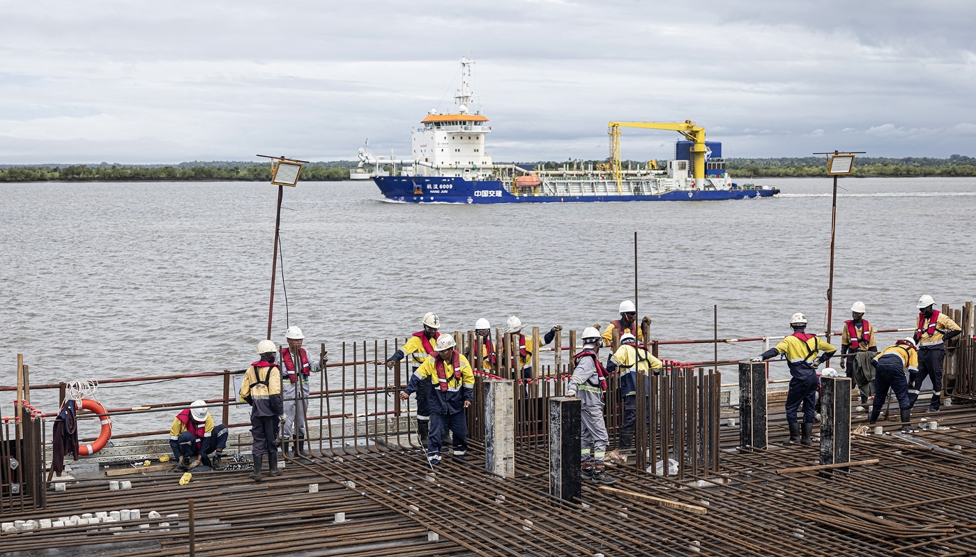 Le port de Morebaya, en Guinée, le 4 septembre 2025.