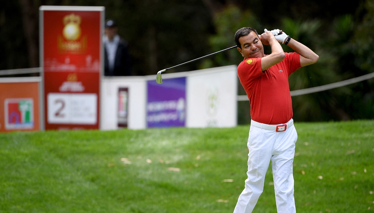 Moulay Rachid lors du Trophée Hassan II au golf royal Dar Es Salam, à Rabat, le 24 avril 2019.