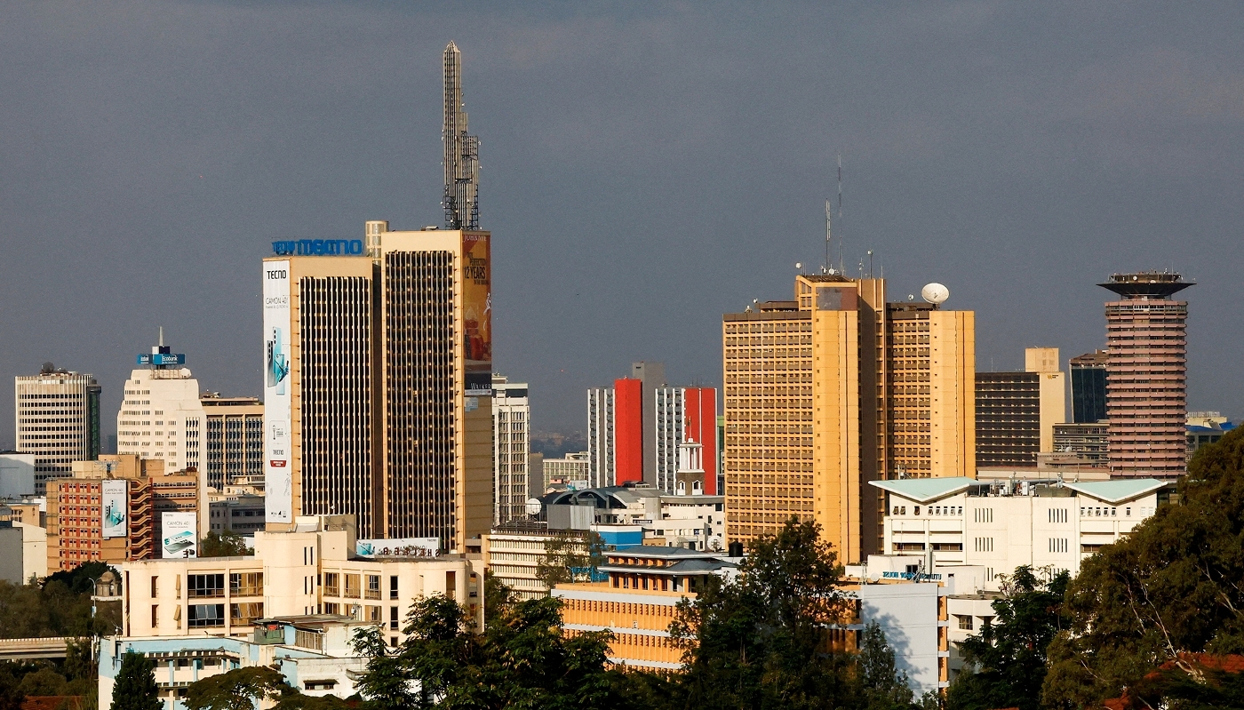 Le quartier des affaires de Nairobi, le 15 juillet 2025.