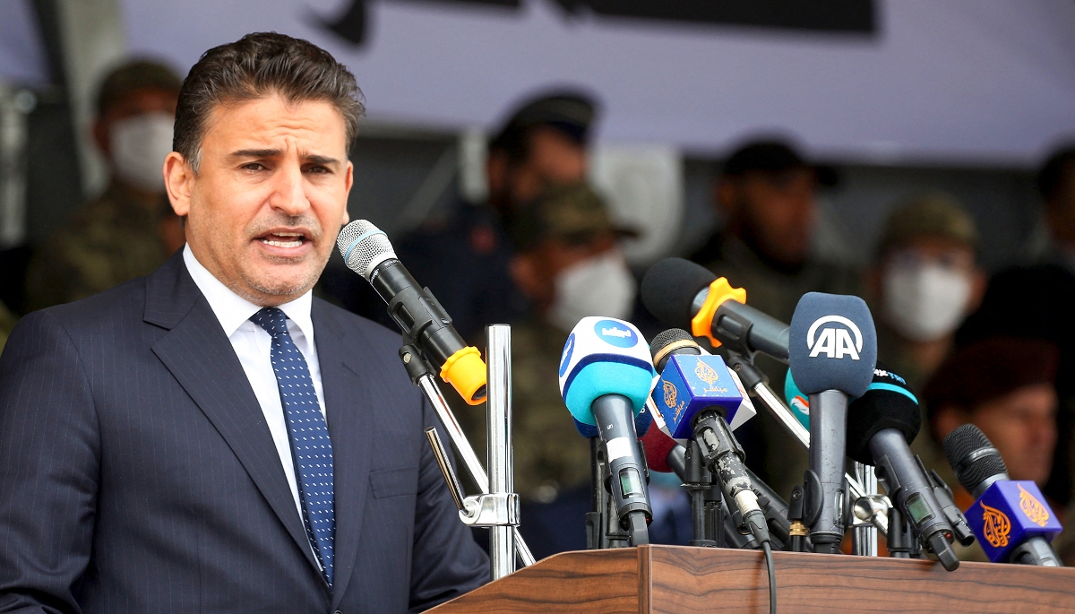 Salaheddine Namroush, le nouveau chef d'état-major des forces armées de Tripoli, à Tajoura, en Libye, en novembre 2020.
