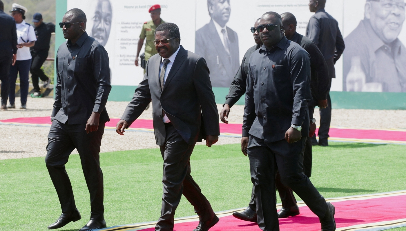L'ancien vice-président Emmanuel Nchimbi, dans l'est de la Tanzanie, en août 2026.