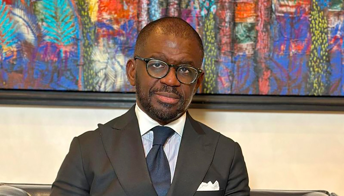 Le président d'Ecobank Papa Madiaw Ndiaye, à Dakar, en 2025.