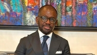 Le président d'Ecobank Papa Madiaw Ndiaye, à Dakar, en 2025.