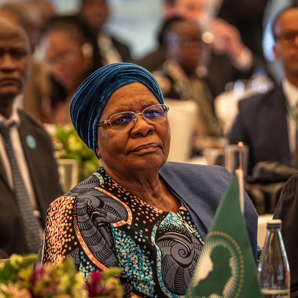 La présidente namibienne, Netumbo Nandi-Ndaitwah, à Addis-Abeba, en février 2026.