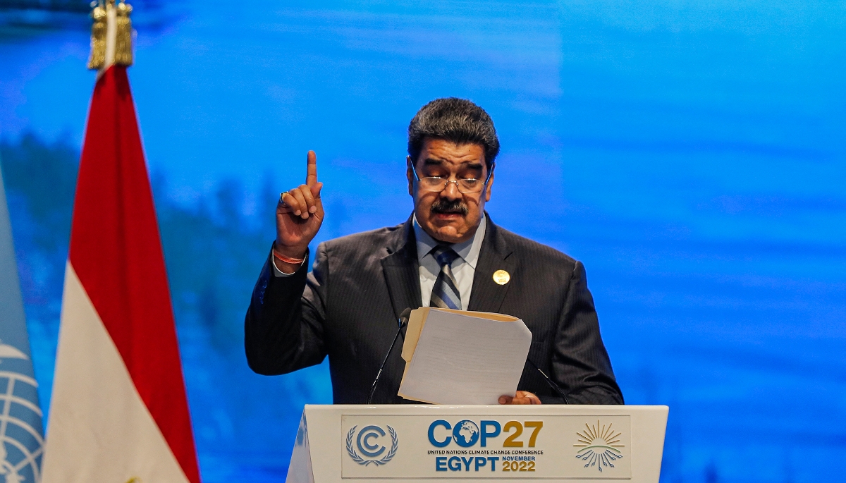Le président du Venezuela, Nicolás Maduro, à Charm el-Cheikh, en Égypte, le 8 novembre 2022.