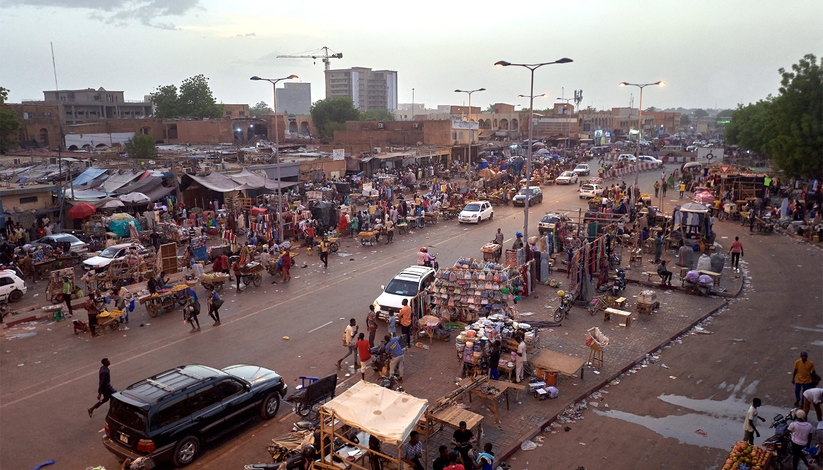 Un marché de Niamey, en mai 2023. 