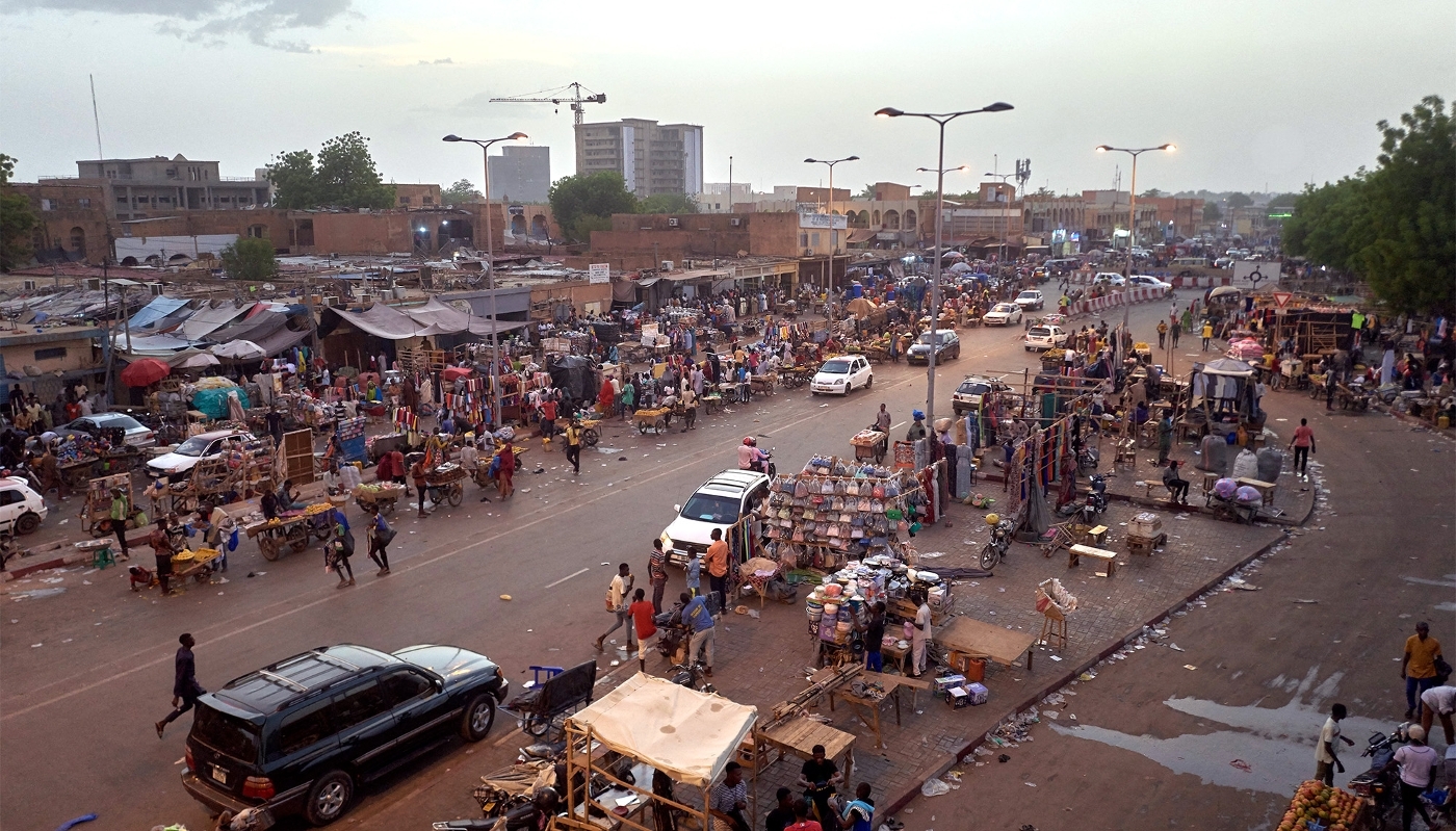 Un marché de Niamey, en mai 2023.
