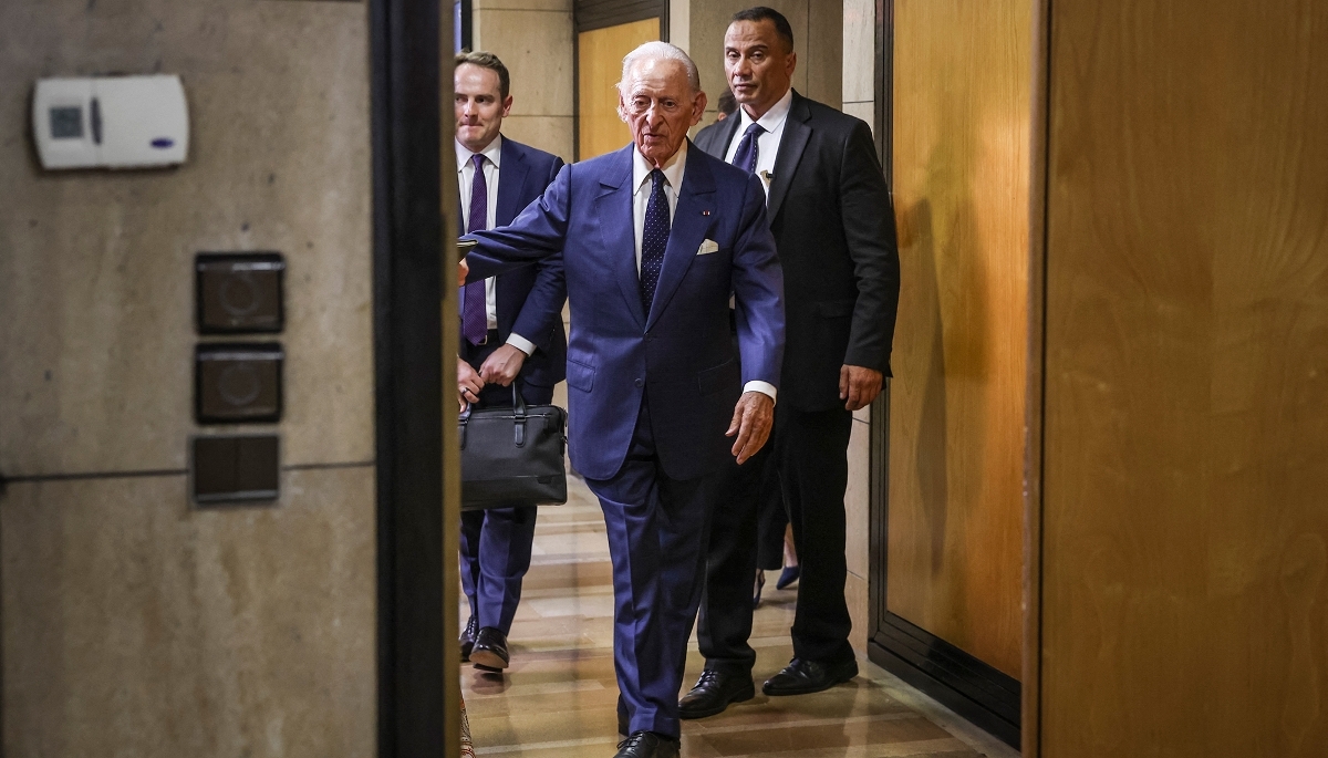 Le président-directeur général de Bank of Africa, Othman Benjelloun, à Casablanca, au Maroc, en mars 2023.