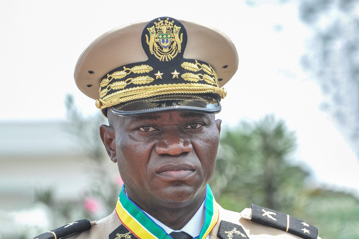 Brice Oligui Nguema à Libreville, le 16 août 2023.