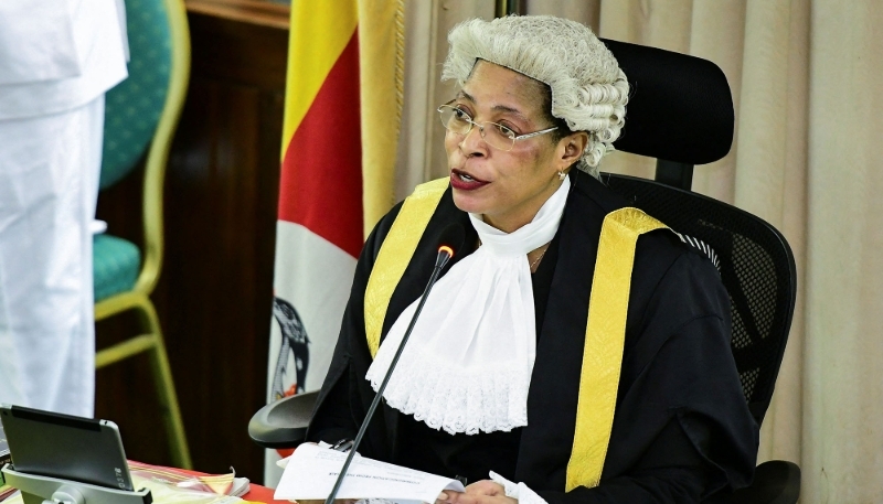 La présidente du Parlement ougandais, Anita Annet Among, à Kampala, en mars 2023.