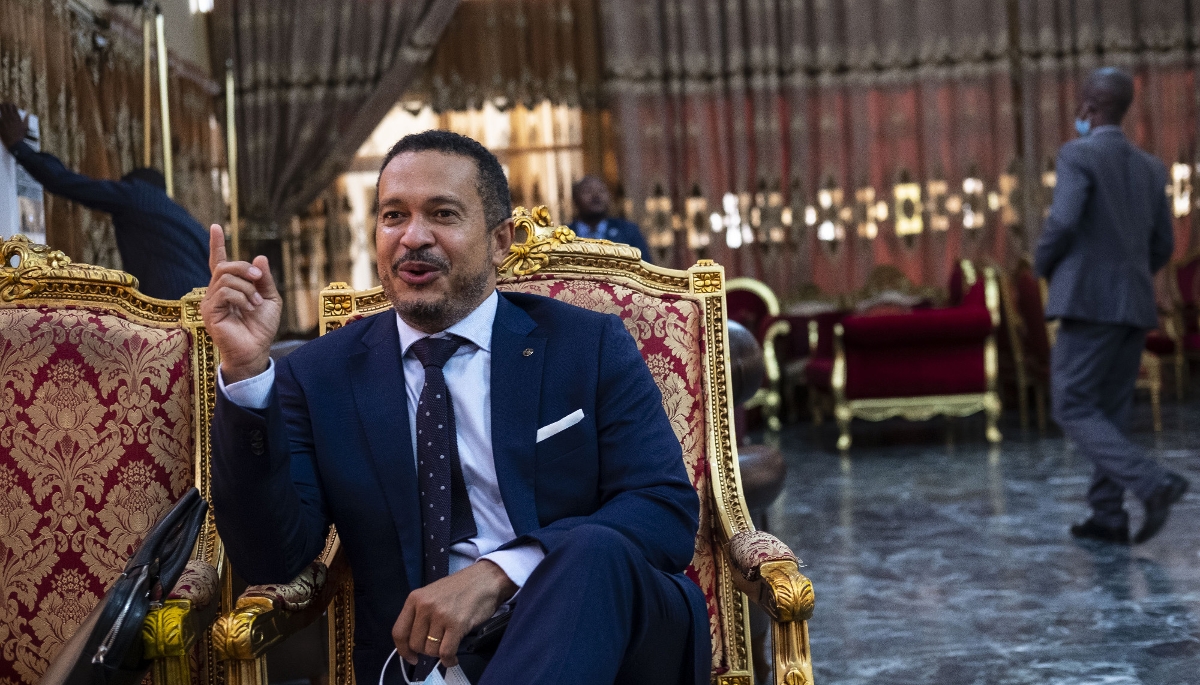 L'homme d'affaires congolais Luc Gérard Nyafé à Kinshasa, en RDC, le 20 avril 2021.