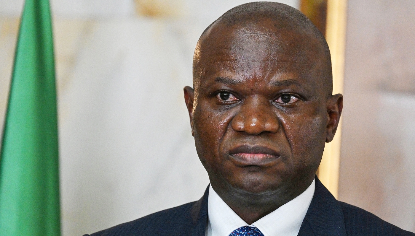 Brice Clotaire Oligui Nguema à Abidjan le 11 avril 2024.