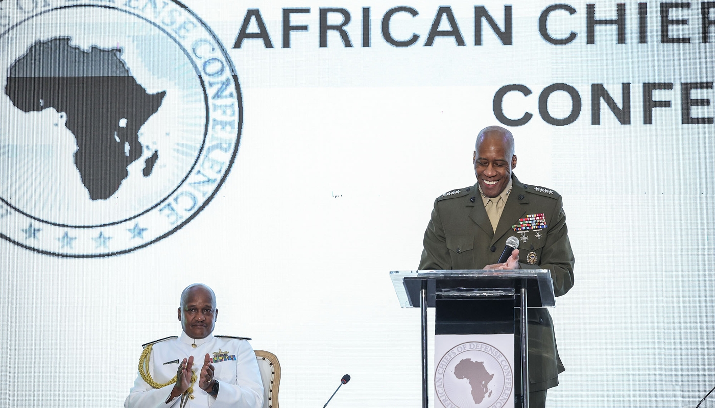 Le général Michael Langley lors de la cérémonie d'inauguration de l'African Chiefs of Defence Conference, le  28 mai, à Nairobi, Kenya.