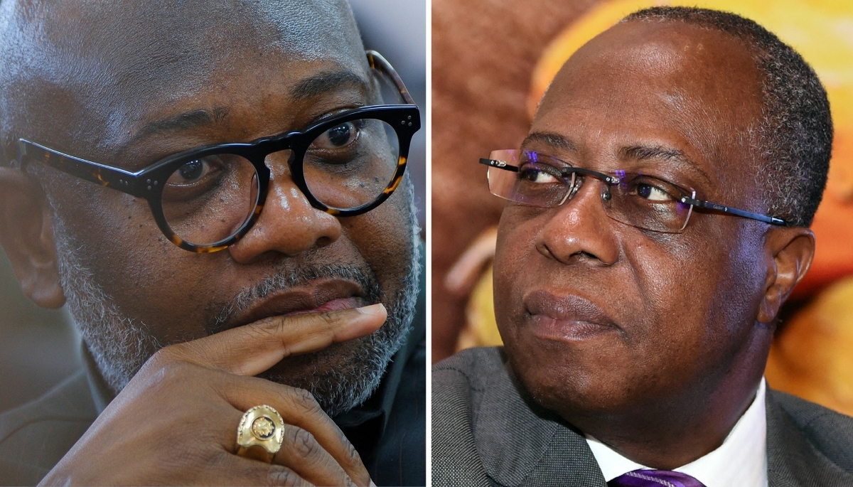 Randy Abbey, le patron du Ghana Cocoa Board, et Yves Brahima Koné, le directeur du Conseil café-cacao ivoirien.