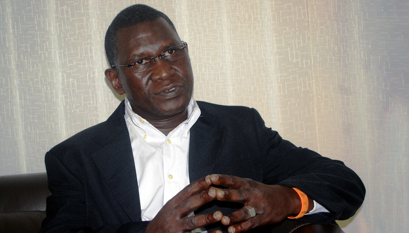 Ahmed Kanté à Conakry, en 2013, alors qu'il était directeur général du fonds minier public guinéen Soguipami.