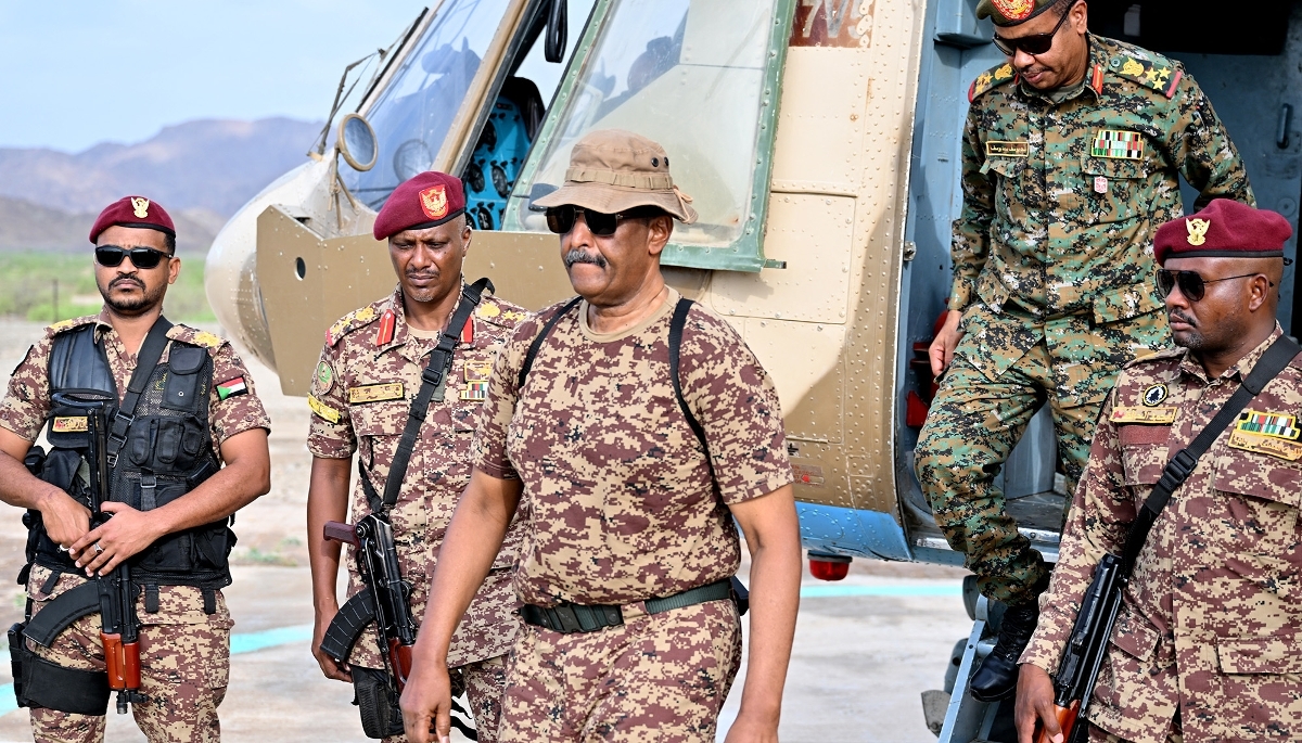 Abdel Fattah al-Burhan à Port-Soudan, le 31 juillet 2024.