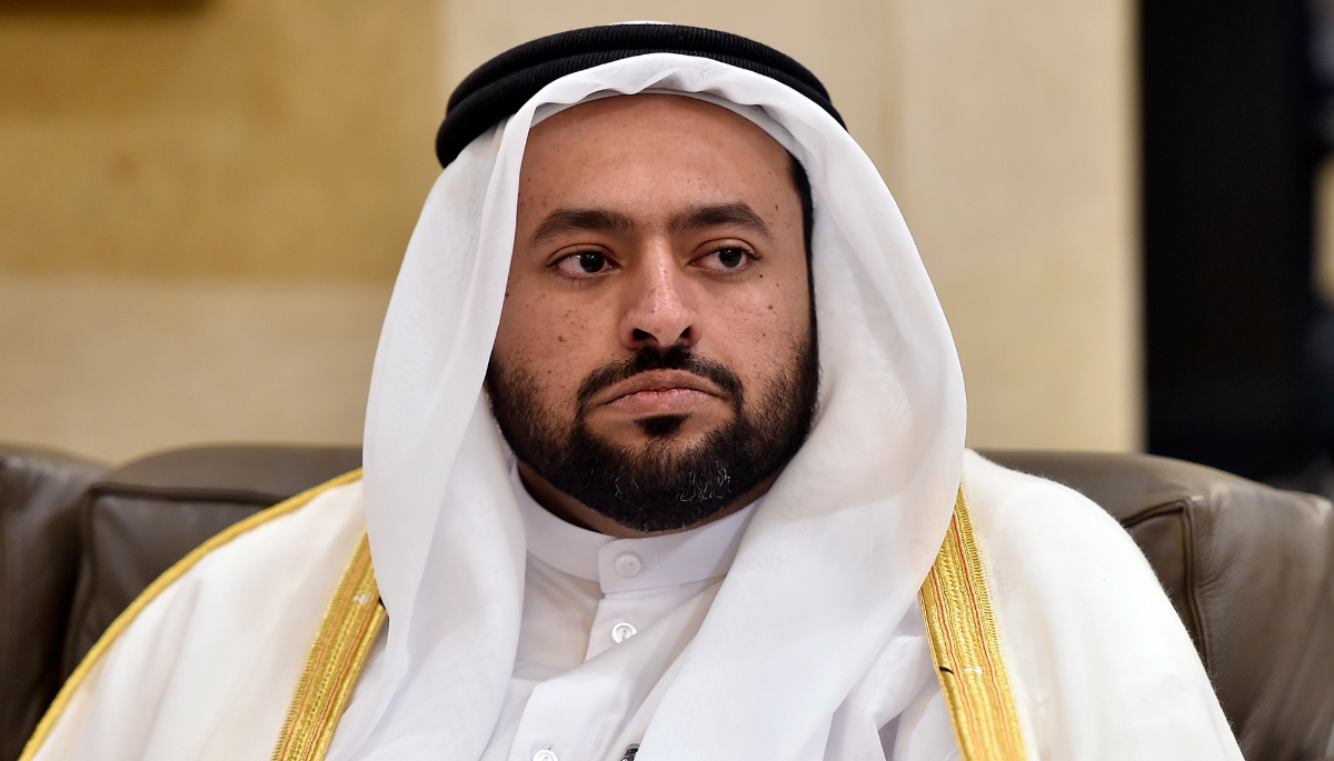 Le ministre qatarien des affaires étrangères, Mohammed bin Abdulaziz Al Khulaifi, à Beyrouth, le 3 avril 2023.