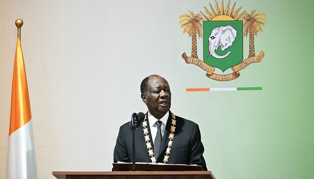 Le président ivoirien, Alassane Ouattara, à Abidjan, en décembre 2025.