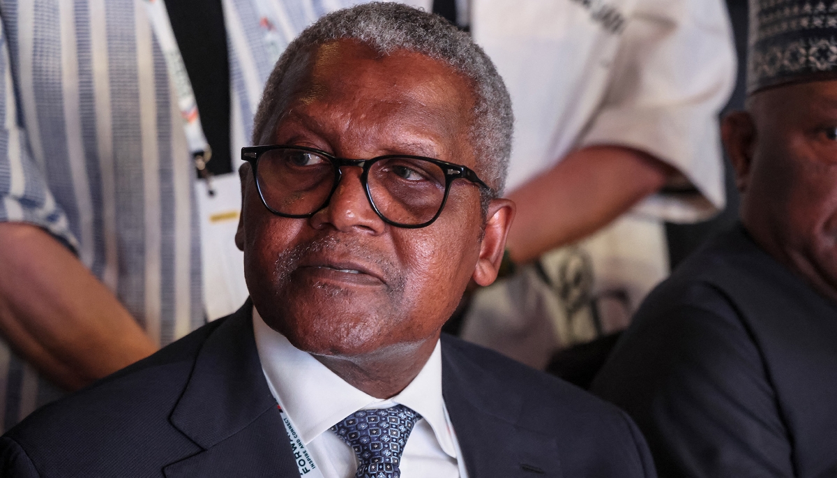 L'homme d'affaires nigérian Aliko Dangote, le 11 mai 2026, à Nairobi. 