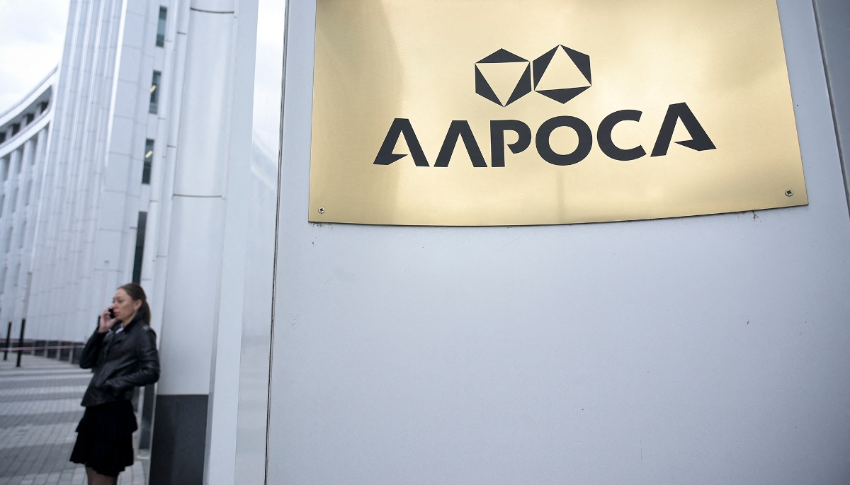 Les bureaux moscovites d'Alrosa, le 27 avril 2022.