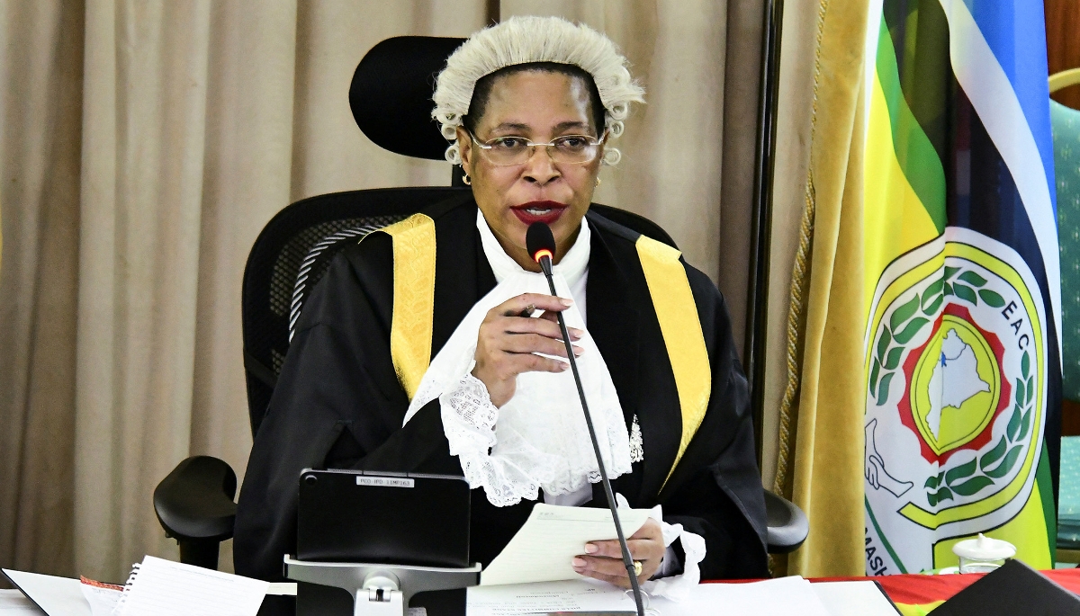 La présidente du Parlement ougandais Anita Among, à Kampala, le 2 mai 2023. 