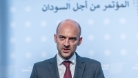 Jean-Noël Barrot, ministre français des affaires étrangères, lors de la Conférence internationale pour le Soudan, à Berlin, le 15 avril 2026.