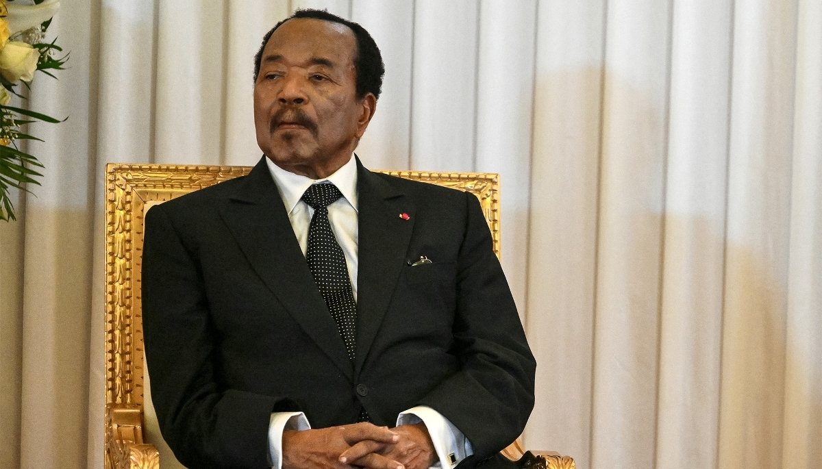   Le président camerounais, Paul Biya, à Yaoundé, en avril 2026.
