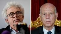  L'avocat parisien William Bourdon et le président tunisien, Kaïs Saïed.