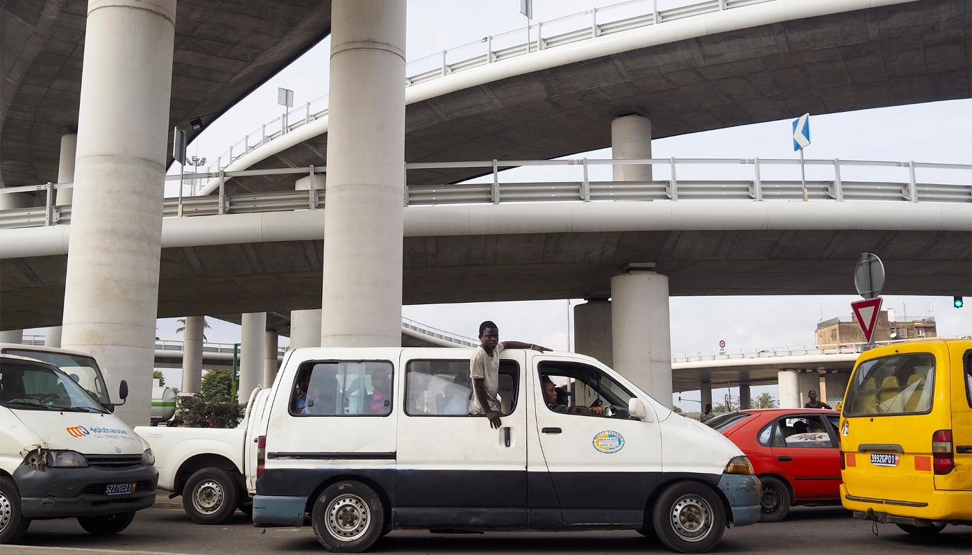 Le pont autoroutier Henri-Konan-Bédié, à Abidjan, en 2015.