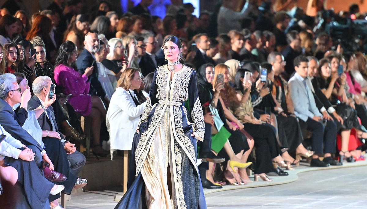 Défilé de mode consacré au caftan à Marrakech, en mai 2025. 