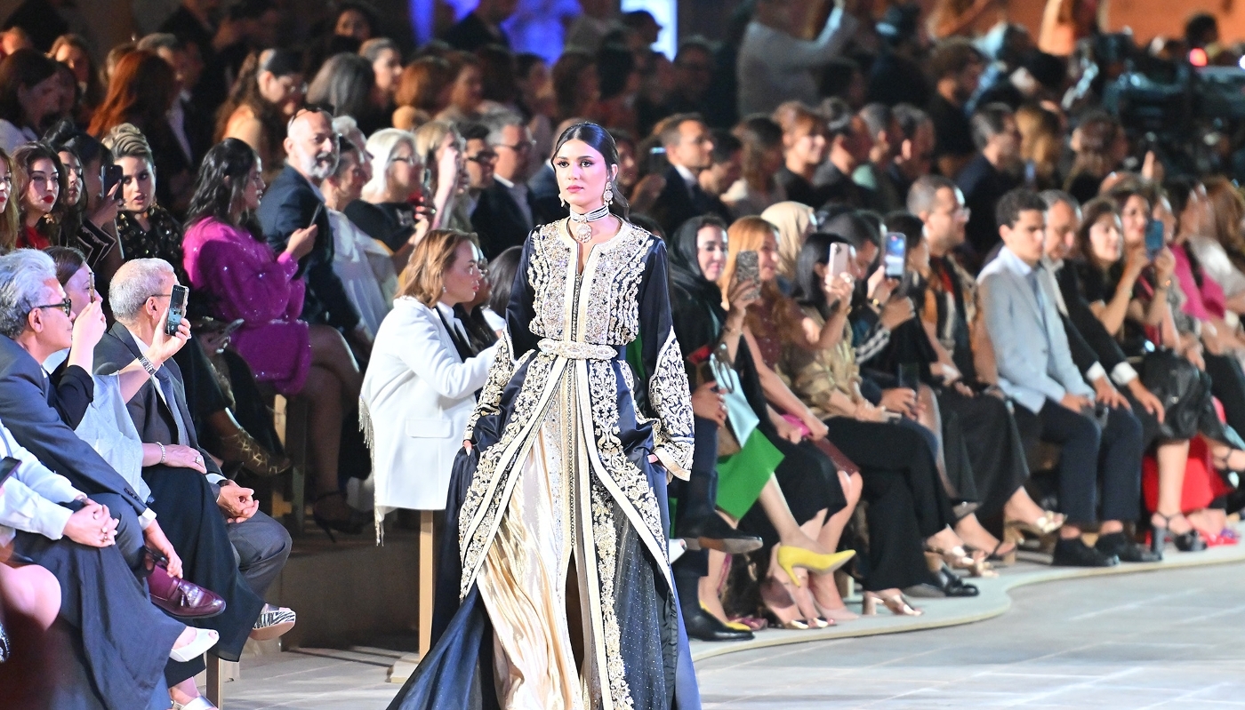 Défilé de mode consacré au caftan à Marrakech, en mai 2025.
