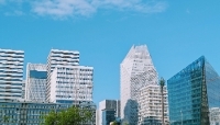 Le quartier d'affaires de Casablanca Finance City, en avril 2025. 