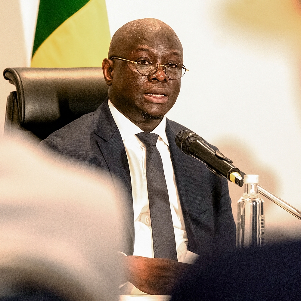 Le ministre sénégalais de l'économie et des finances, Cheikh Diba, à Dakar, le 1er septembre 2026.