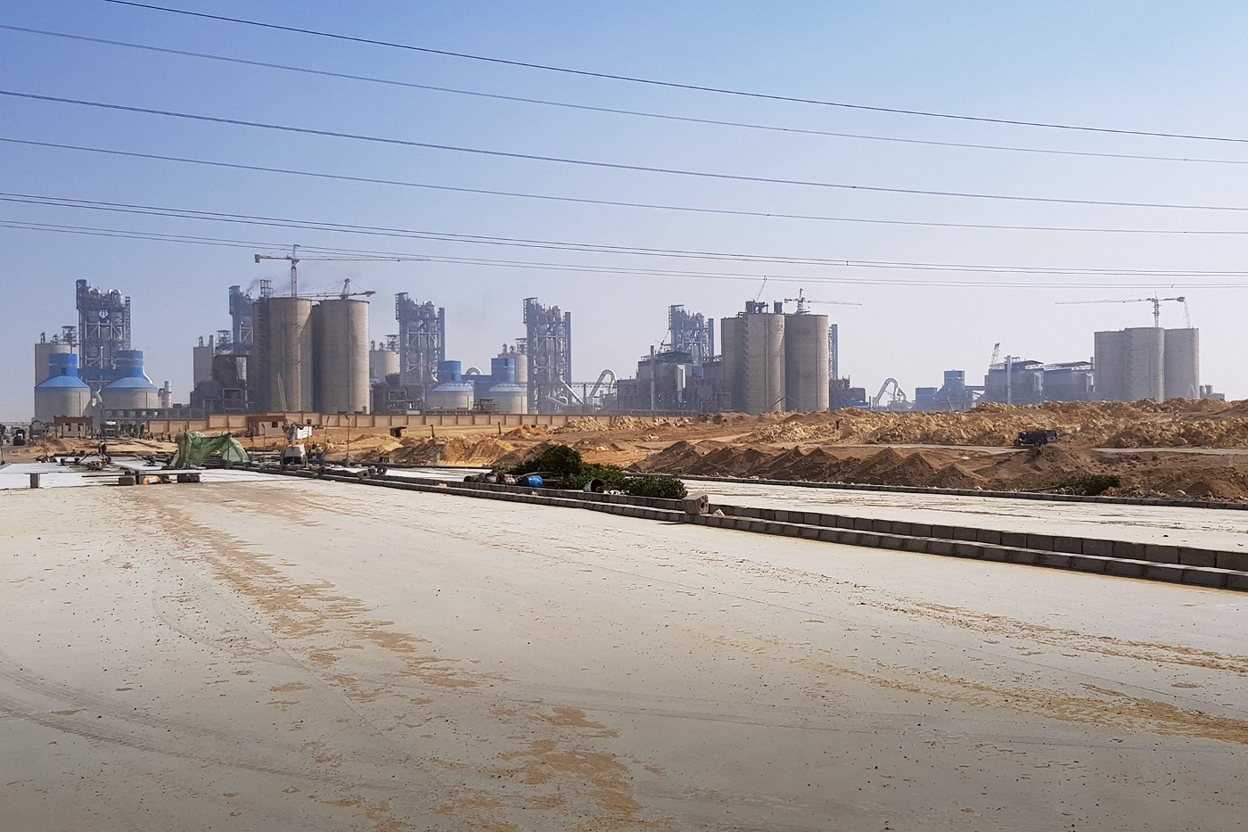 Une cimenterie d'Arish Cement Co dans le gouvernorat égyptien de Beni Suef, au sud du Caire, en janvier 2018.