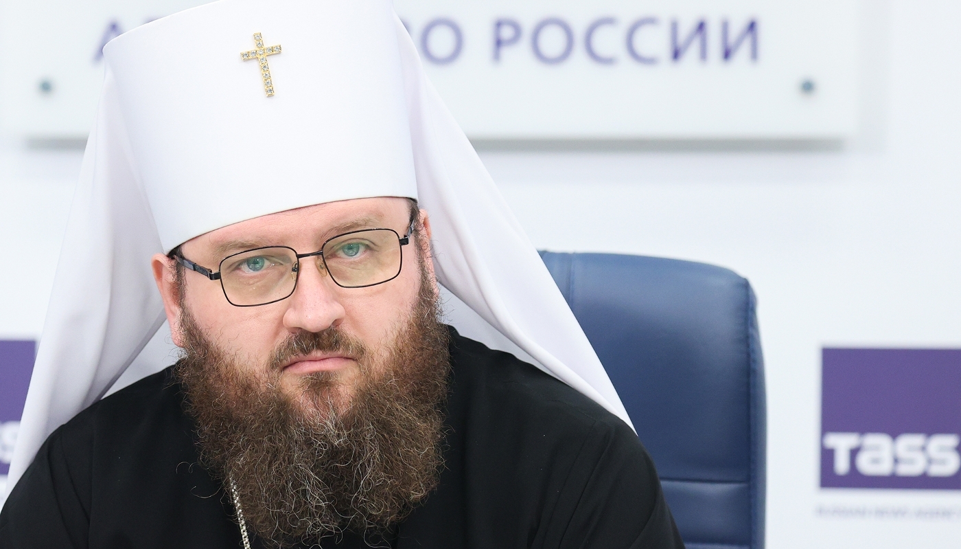 L'évêque Constantin de Zaraïsk, exarque orthodoxe russe chargé de l'Afrique, à Moscou, en août 2025.