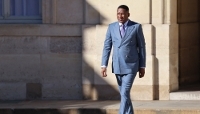 Le président du Botswana, Duma Boko, à Paris, le 8 avril 2026.